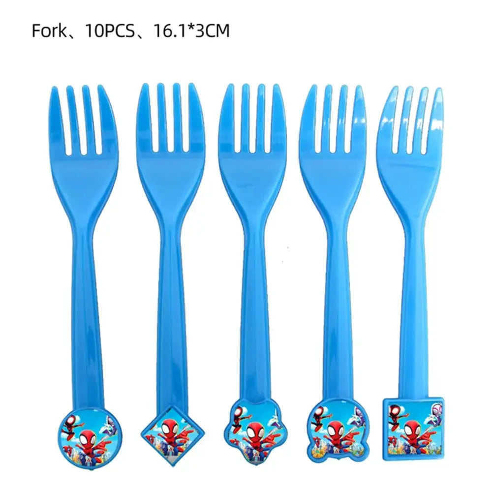 Spider Birthday Party Supplies | Disposable Tableware Set | 3D Balloon | Kids