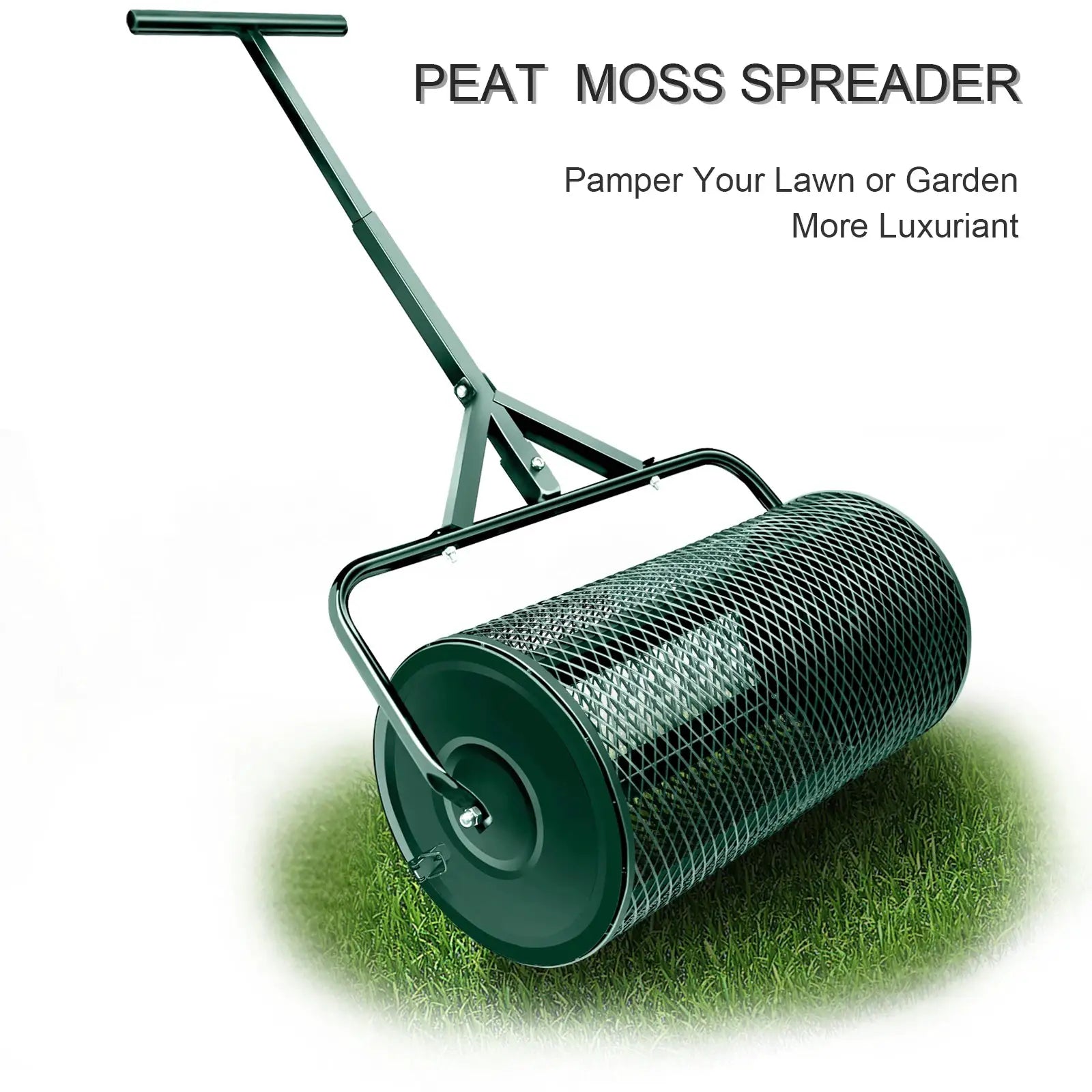 T Shape Handle Compost , Peat Moss , Metal Mesh Manure Spreader For Lawns, Garden Planting Seeding，Grape crushing tool from PriceLows™