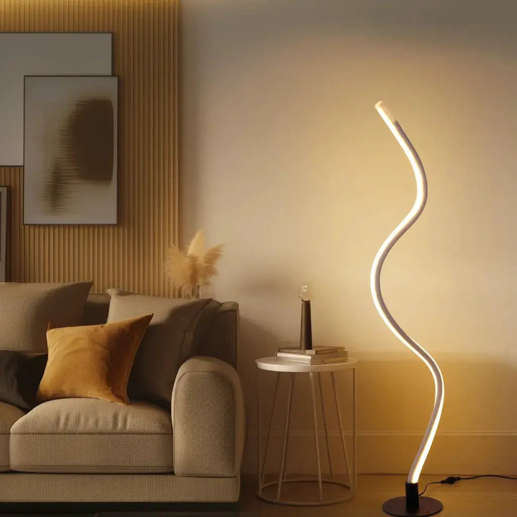 RGBW Bendable Floor Lamp with App Control - Modern LED Light for Bedroom, 16 Million Colors, Standing Lamp for Home Office from PriceLows™