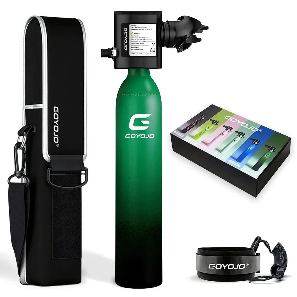 Mini Scuba Tank | 0.5L Capacity | Emergency Backup Air | Reusable Diving Tank