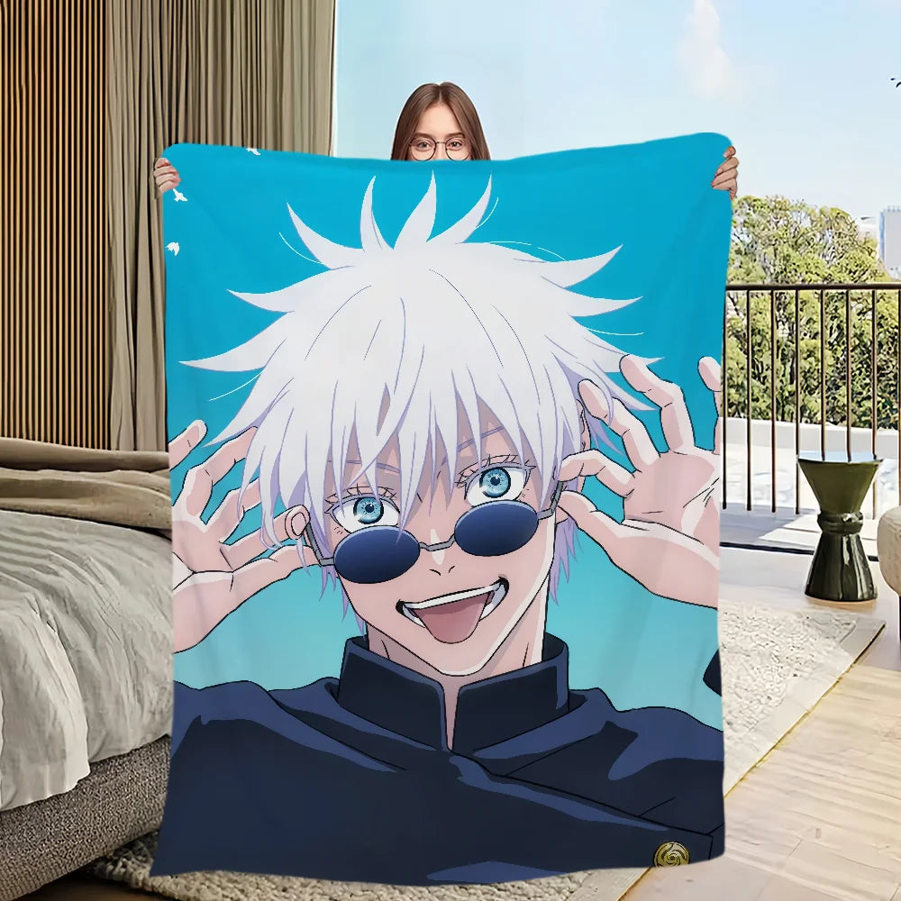 Blanket | Polar Fleece | Printed Anime Pattern | Small
