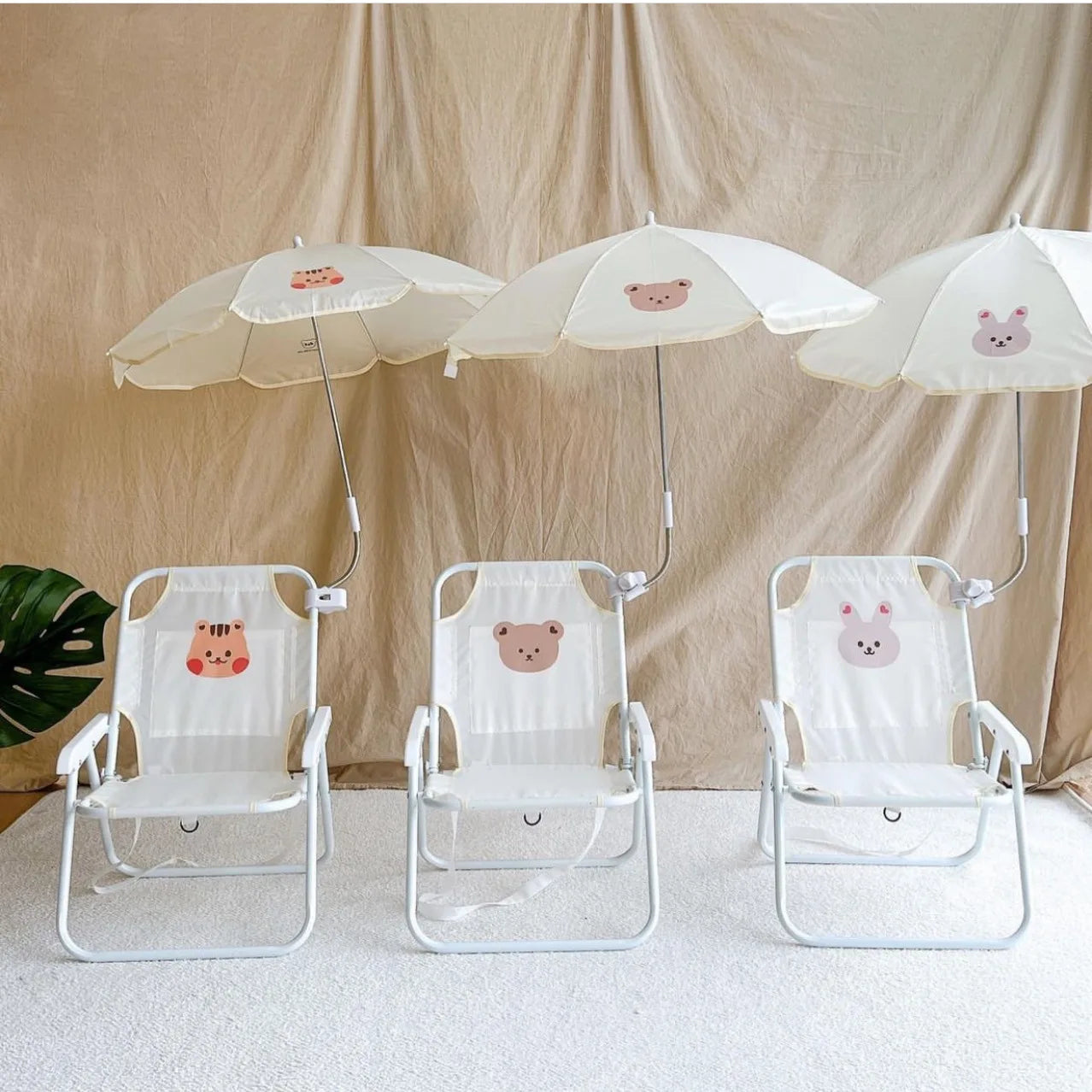 Children's Outdoor Beach Chair | Umbrella Included | Portable Folding | Colors