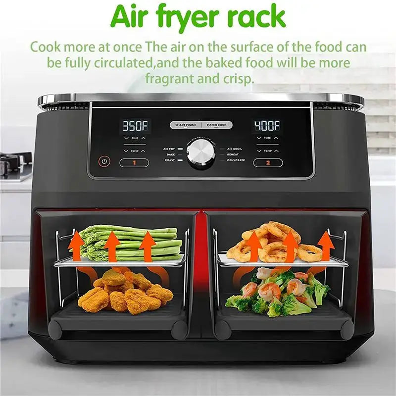 Air Fryer Rack | Double Basket Compatible | Ninja Foodi DZ201 DZ401