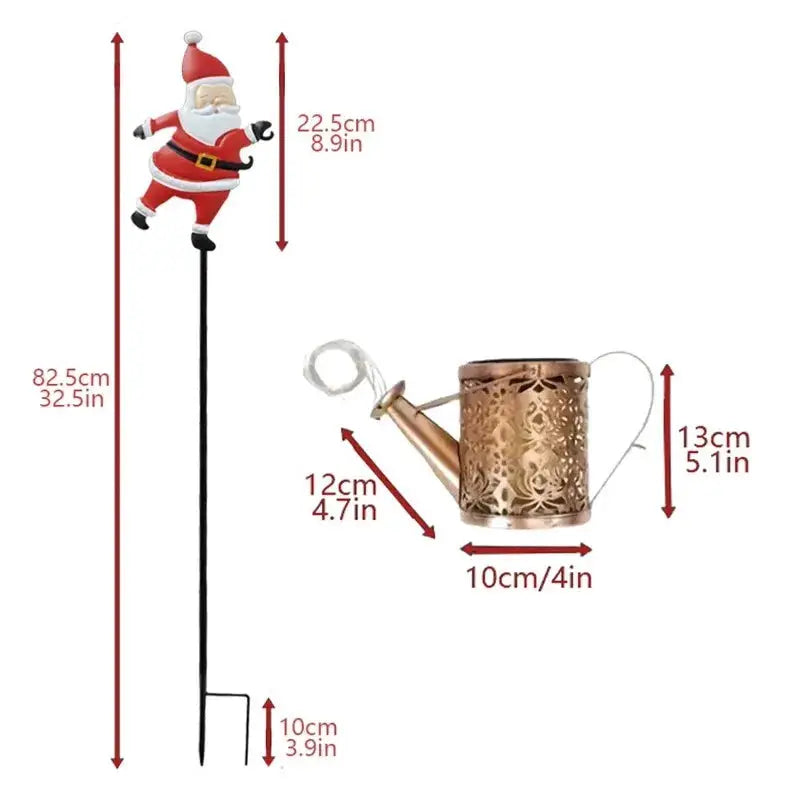 Solar Ground Lamp | Waterproof | Christmas Santa | LED Bulbs