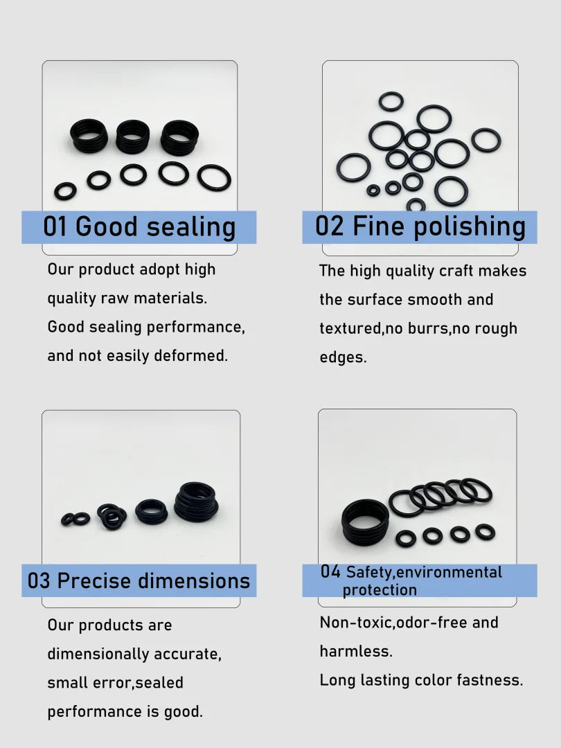 O Ring Oring Rubber Gaskets Seal Ring Nitrile Rubber waterproof High Pressure O-Ring NBR Sealing Elastic Band O Rubber Ring Set from PriceLows™