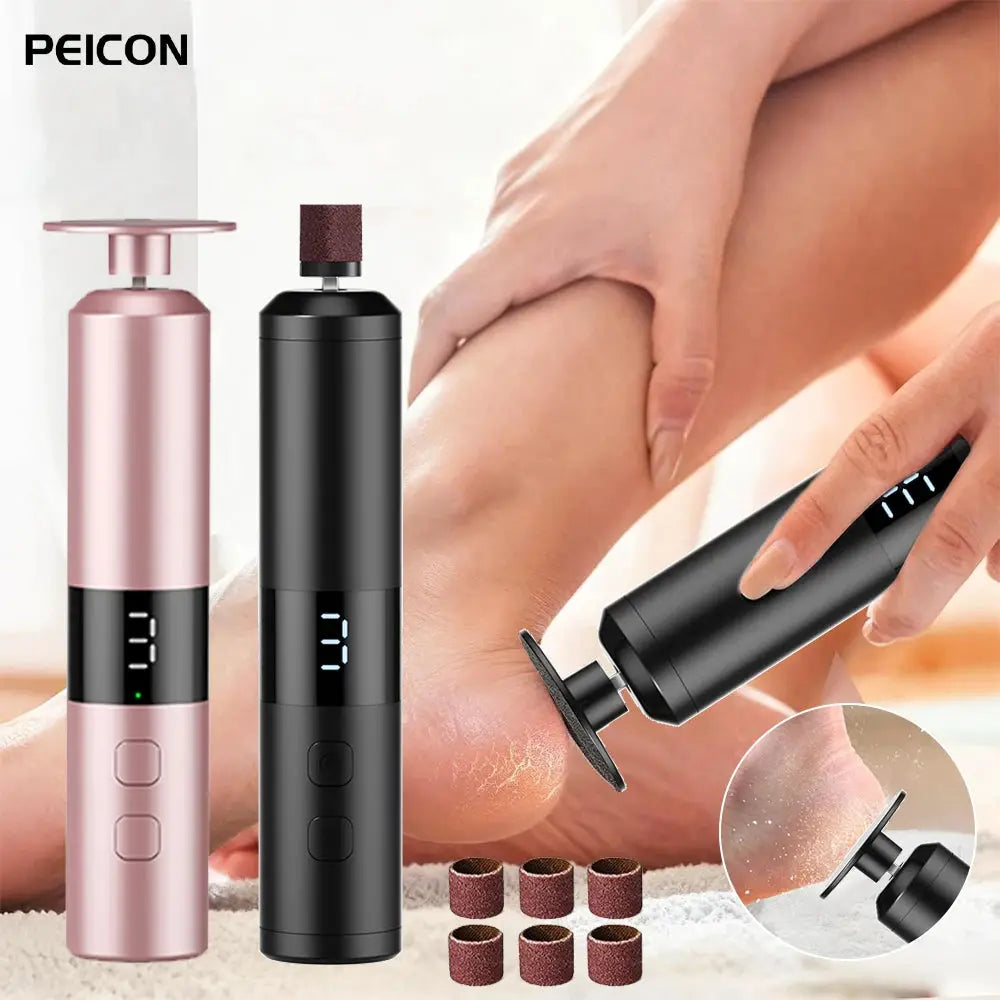 Electric Foot Grinder Rechargeable Foot Callus Predicure Remover Heels Dead Skin Grinding Machine Nails Gel Foot File Remover from PriceLows™