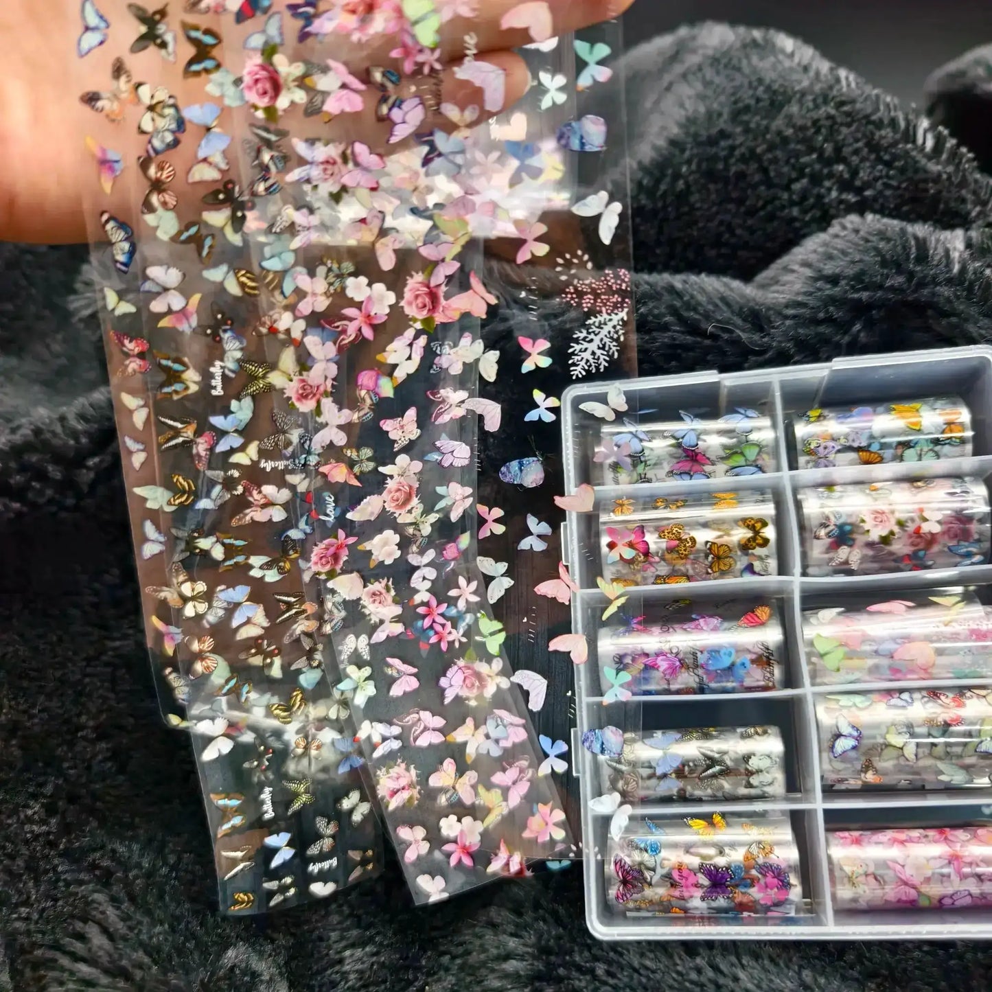 10Rolls Halloween Flower Plaid Angel Marble Bow Nail Foils Transfer Paper Nail Art Stickers Decal Nails Decoration from PriceLows™