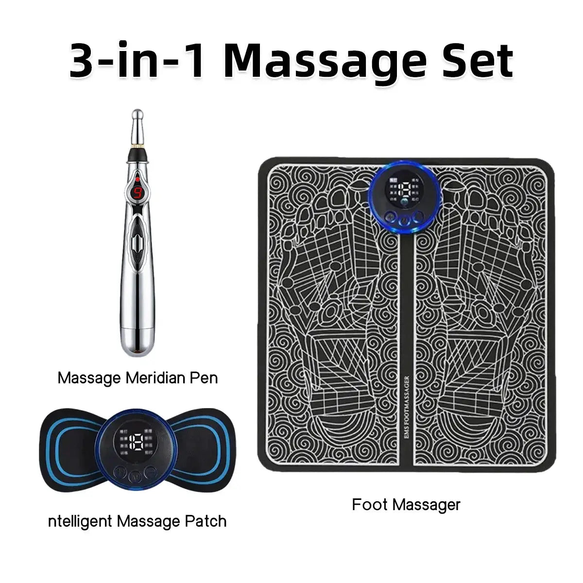 Electric Foot Massager | Smart Acupoint | Muscle Trainer | Composite Material