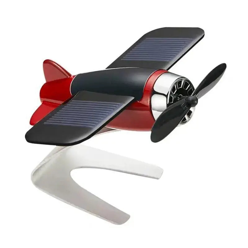 Solar Airplane Ornament | Resin Material | Solar Powered | Standard Size
