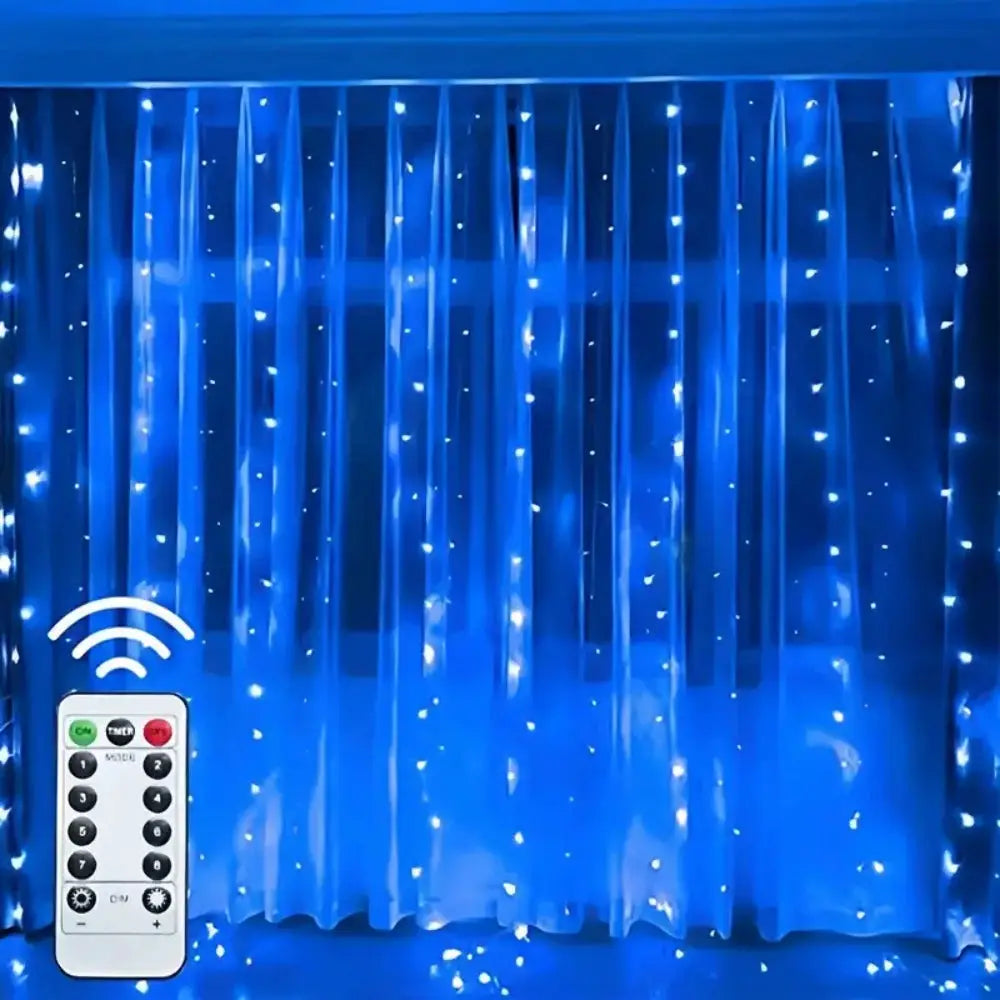 USB Plug 8 Modes LED Wedding Garland Curtain Fairy Light Curtain Lights for Home Valentine's Day Ramadan EID Mubarak Decoration from PriceLows™