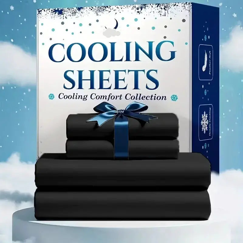 4pcs/6pcs Bamboo Cooling Queen Size Sheet Set - Children Bedding, Breathable And Comfortable - Fit for Hot Sleepers from PriceLows™