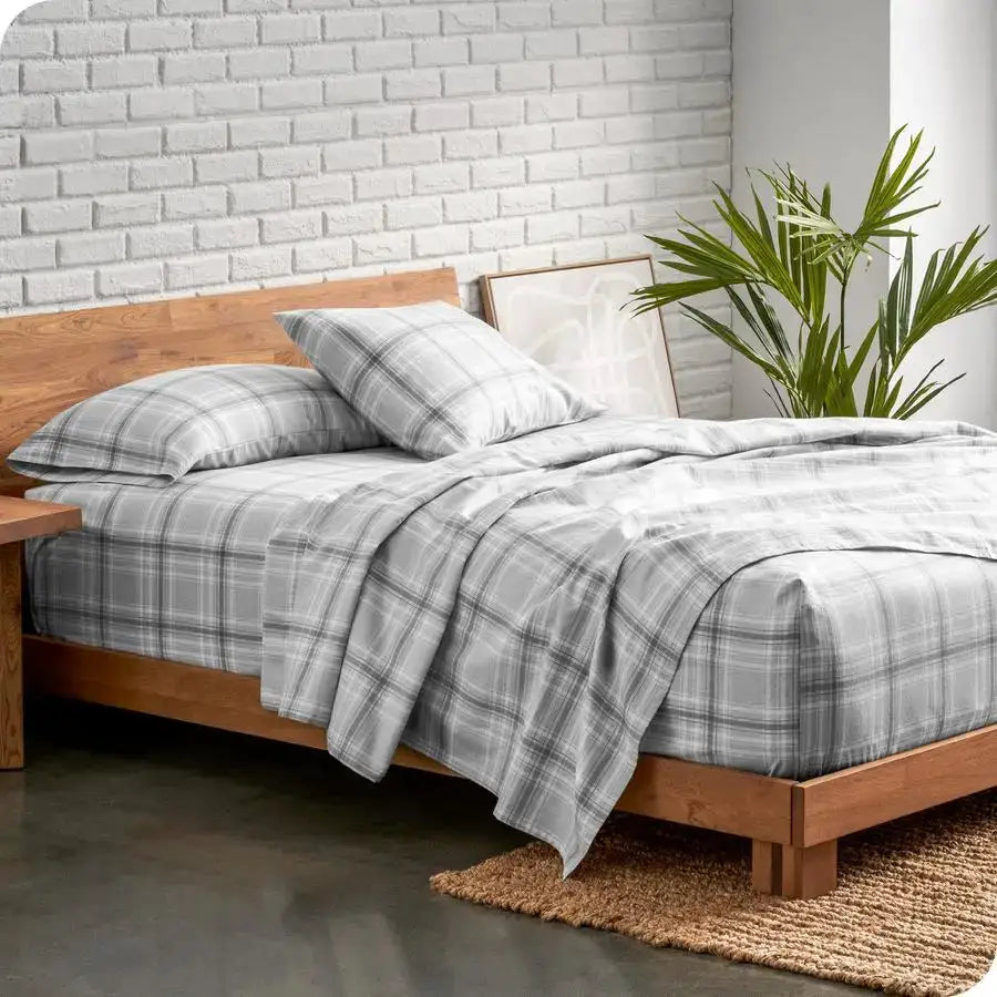 Flannel Sheet Set Prints, 100 Cotton, Velvety Soft Heavyweight Double Brushed Flannel for Extra Softness amp Comfort Deep Pocket from PriceLows™