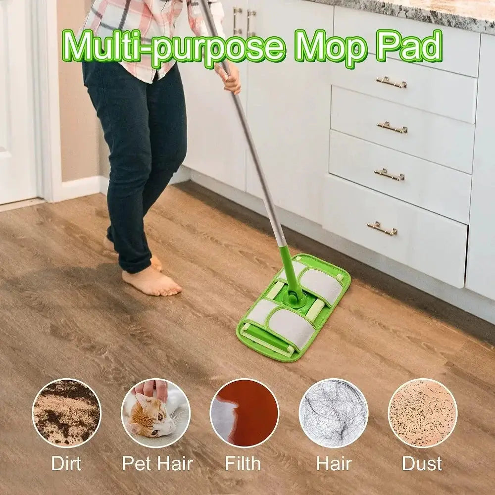 Microfiber Mop Pads For Swiffer Sweeper Mops Reusable Washable Floor Mop Pad Refills Multi Surface Wet & Dry Cleaning 12 inches from PriceLows™