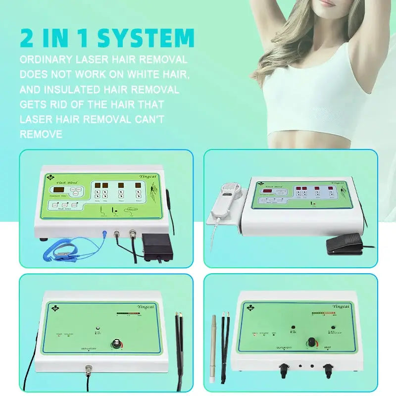 Portable Electrolysis Epilator | Electric Hair Removal | Painless Home Device