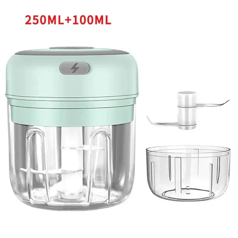 100/250mL Mini Crusher Chopper USB Charging Garlic Mincer Electric Garlic Chopper Powerful Ginger Garlic Onion Meat Masher from PriceLows™