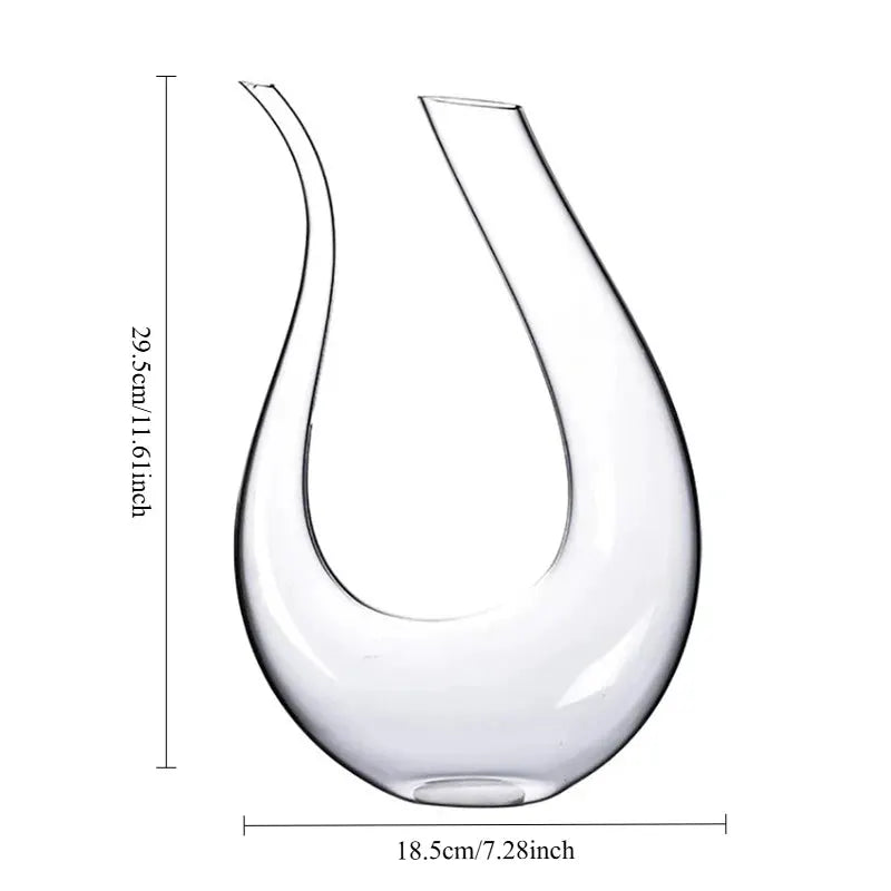 1500ML Big Decanter Handmade Crystal Red Wine Brandy Champagne Glasses Decanter Bottle Jug Pourer Aerator For Family Bar from PriceLows™