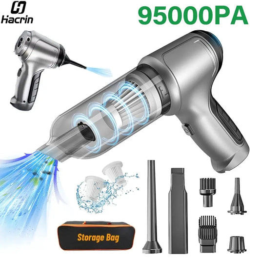 Car Vacuum Cleaner | 95000Pa Suction | 40 Min Battery Life | Cordless Handheld