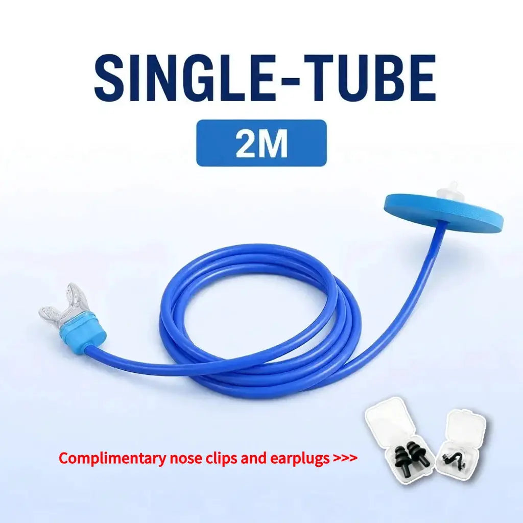 Underwater Breathing Valve | Dual-Tube | Soft Mouthpiece | One Size