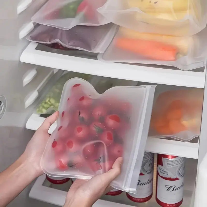 Reusable Food Storage Bags | Leakproof Zip Shut | Stand Up Design | CF296