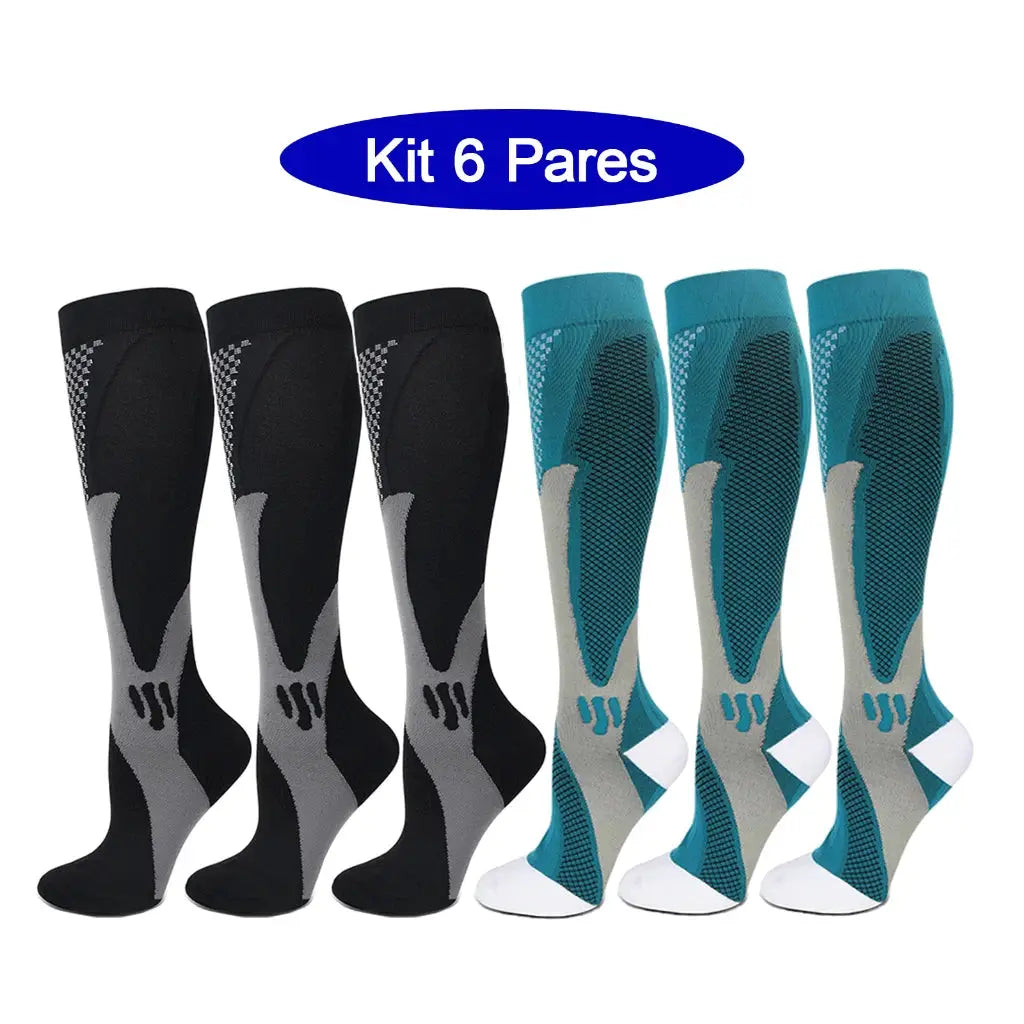 Compression Socks | 20-30mmHg | 6 Pairs | EU 35-45