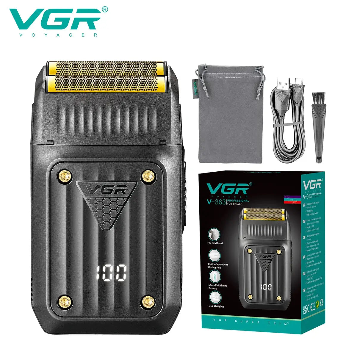 Electric Shaver | Stainless Steel Blade | Over 90 Min Battery Life | For Men