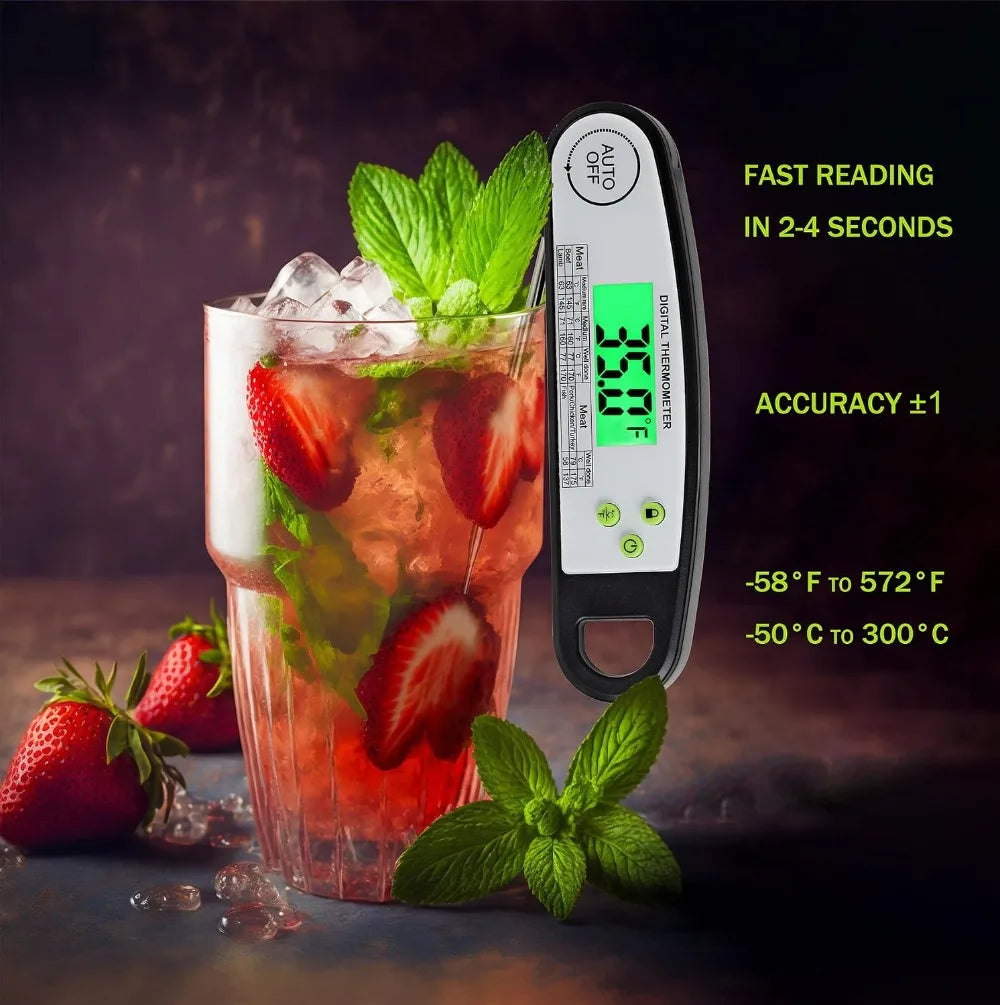 Digital Meat Thermometer | Instant Read 2 To 4 Sec | -58 to 572 F | One Size
