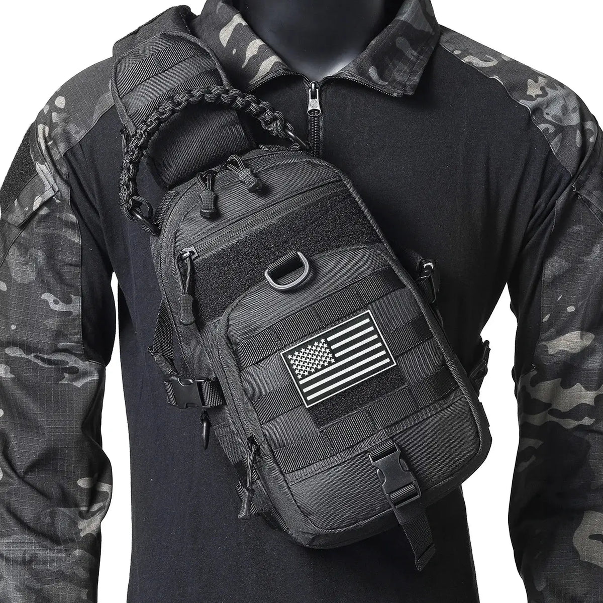 Chest Bag | Lightweight Polyester | Large Capacity | Outdoor Running