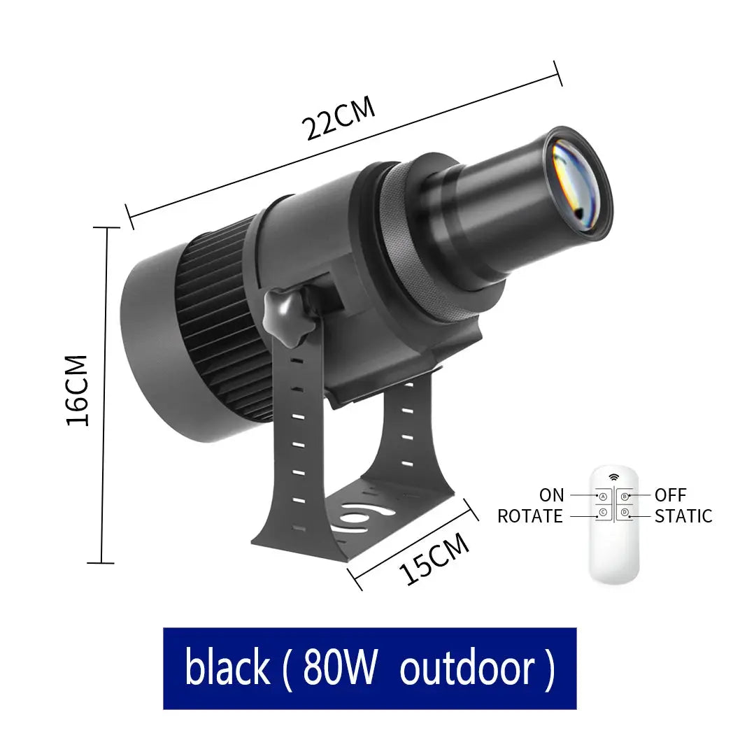 LED Gobo Projector | HD Custom Logo | IP67 Waterproof | Aluminum Housing
