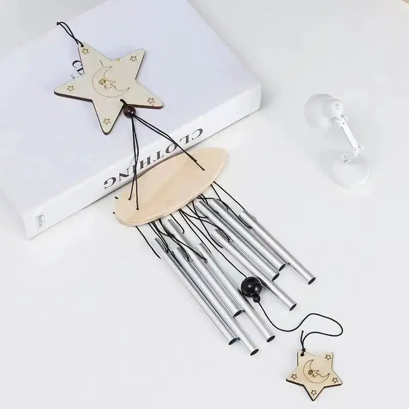 1PCS Outdoor Metal Wind Chimes Yard GardenBell Wind Chime Window Bells Wall Hanging Decorations Home Decor wooden wind from PriceLows™