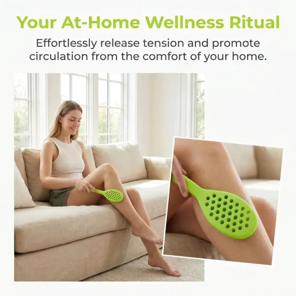 Honeycomb Silicone Back Massager Stick For Pain Relief And Relaxation