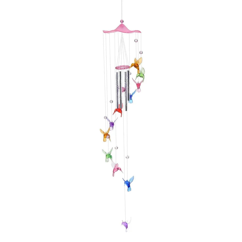 Hummingbird Lucky Wind Chimes Handmade Wall Hanging Wind Chime Pendants Art Crafts Ornaments Birthday Gifts Yard Decoration from PriceLows™