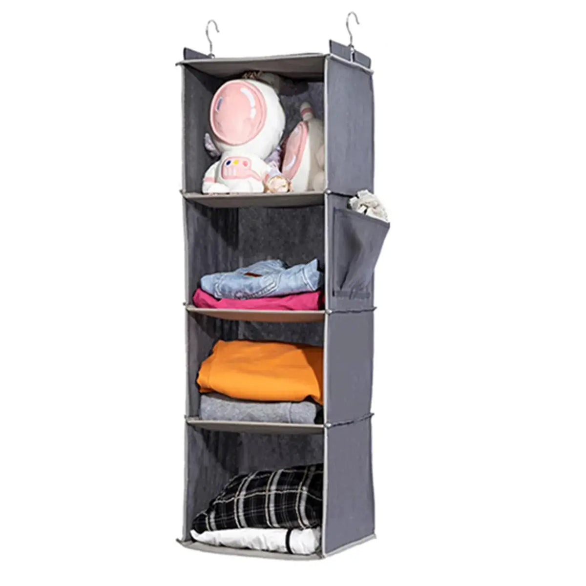 Fabric Storage Box | Nonwoven Material | Multi Purpose | Grey