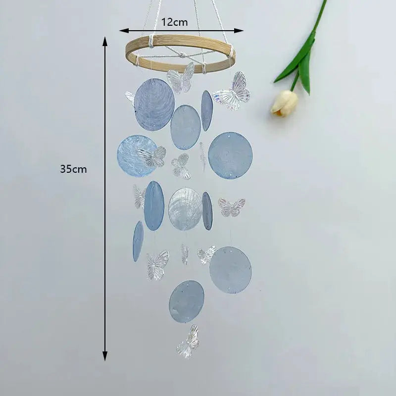 Butterfly Seashell Wind Chimes Garden Outdoor Indoor DIY Hanging Dream Catchers Kids Room Nursery Decoration Home Bedroom Decor from PriceLows™