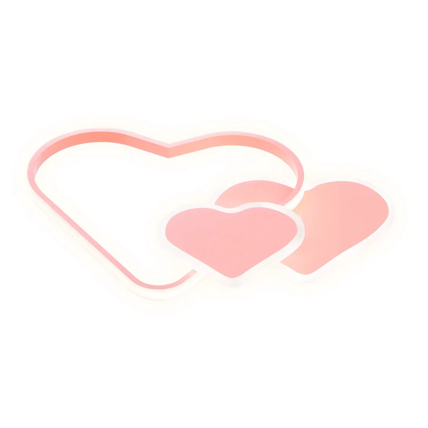 Heart-Shaped LED Ceiling Lamp with Remote Control 36W 3040LM 3000-6000K Adjustable Color Temperature for Bedroom Living Room from PriceLows™