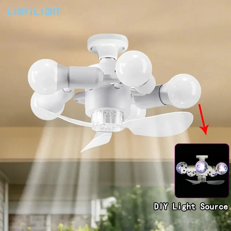 Ceiling Fan | E27 Socket | Remote Control | 3 or 5 Heads