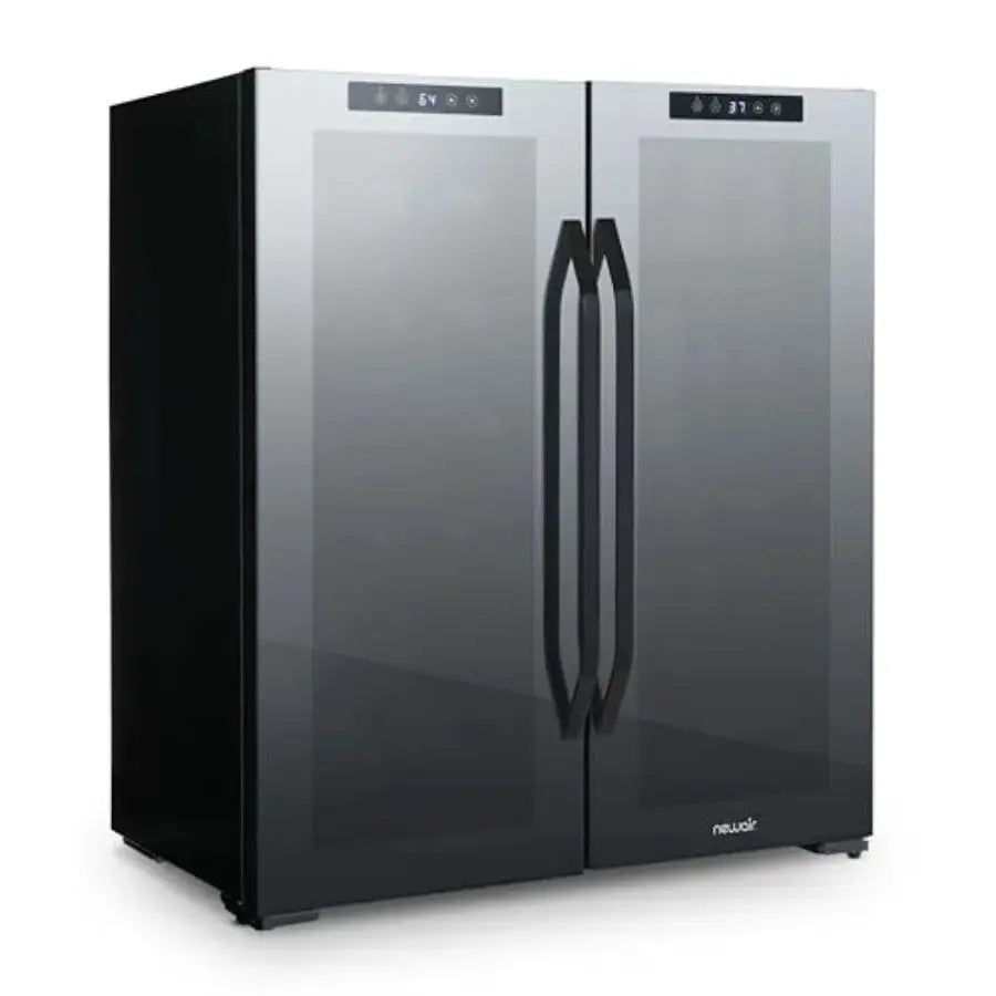 27 Dual Zone Beverage Refrigerator Wine Cooler for 18 Bottles 59 Cans Freestanding or Built-In Under Counter Mini Fridge for Be from PriceLows™