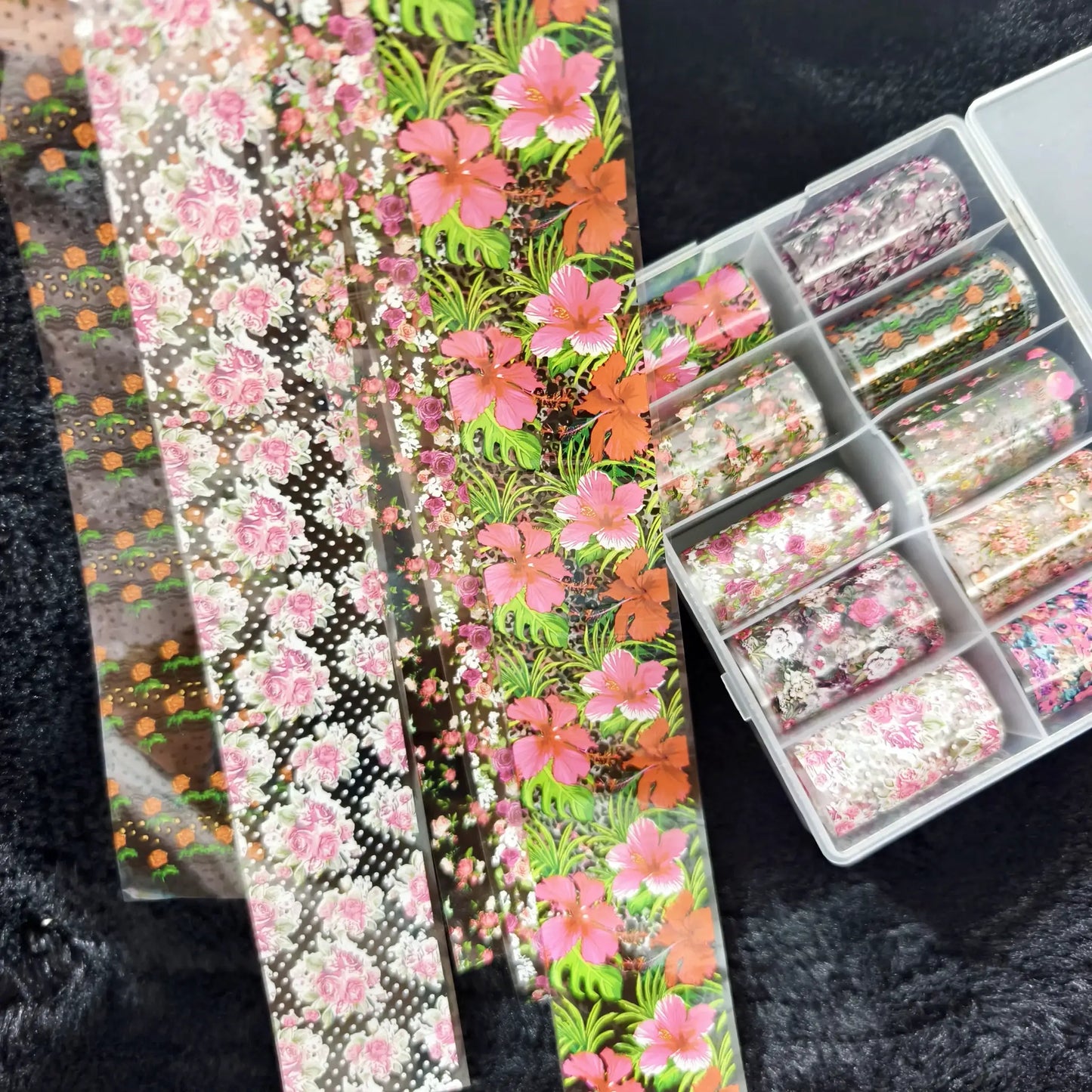 10Rolls Halloween Flower Plaid Angel Marble Bow Nail Foils Transfer Paper Nail Art Stickers Decal Nails Decoration from PriceLows™