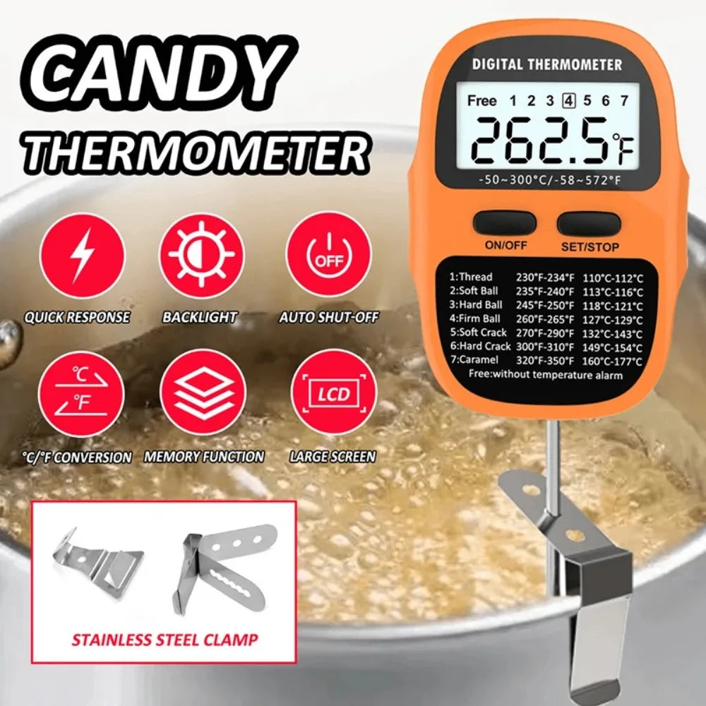 Digital Meat Thermometer | Instant Read | Large LCD Display | One Probe