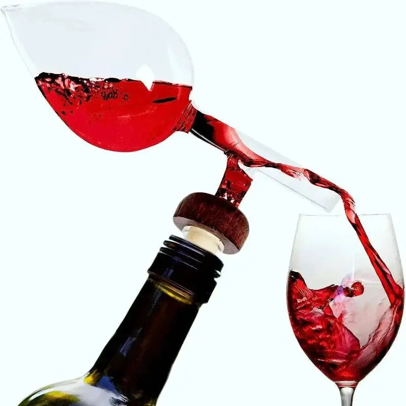 Red Wine Bottle Pouring Device Portable Air Aerator Quick Sobering and Pouring Device New Glass Sobering Device from PriceLows™