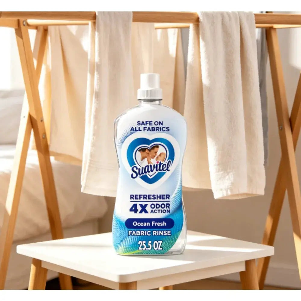 Liquid Fabric Softener | Ocean Fresh Scent | Odor Eliminating | 25 Fl Oz