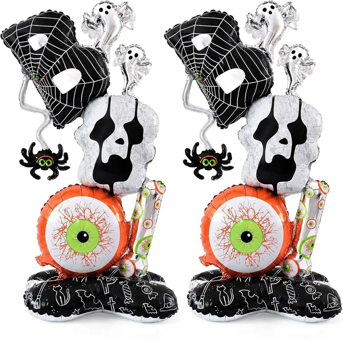 Giant Halloween Balloons | 3.8 Ft Self Standing | 2 Pack Boo