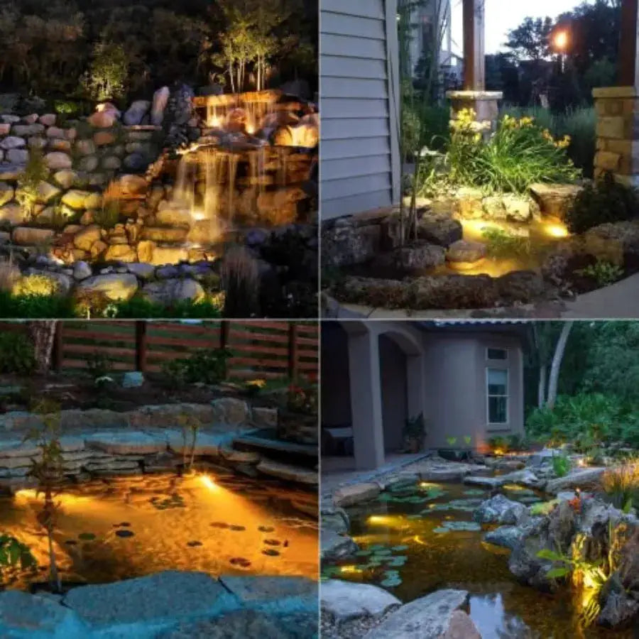 Submersible LED Pond Light Low Voltage Landscape Lighting Underwater Flood Light Outdoor Landscape Water Garden Lights for Swim from PriceLows™