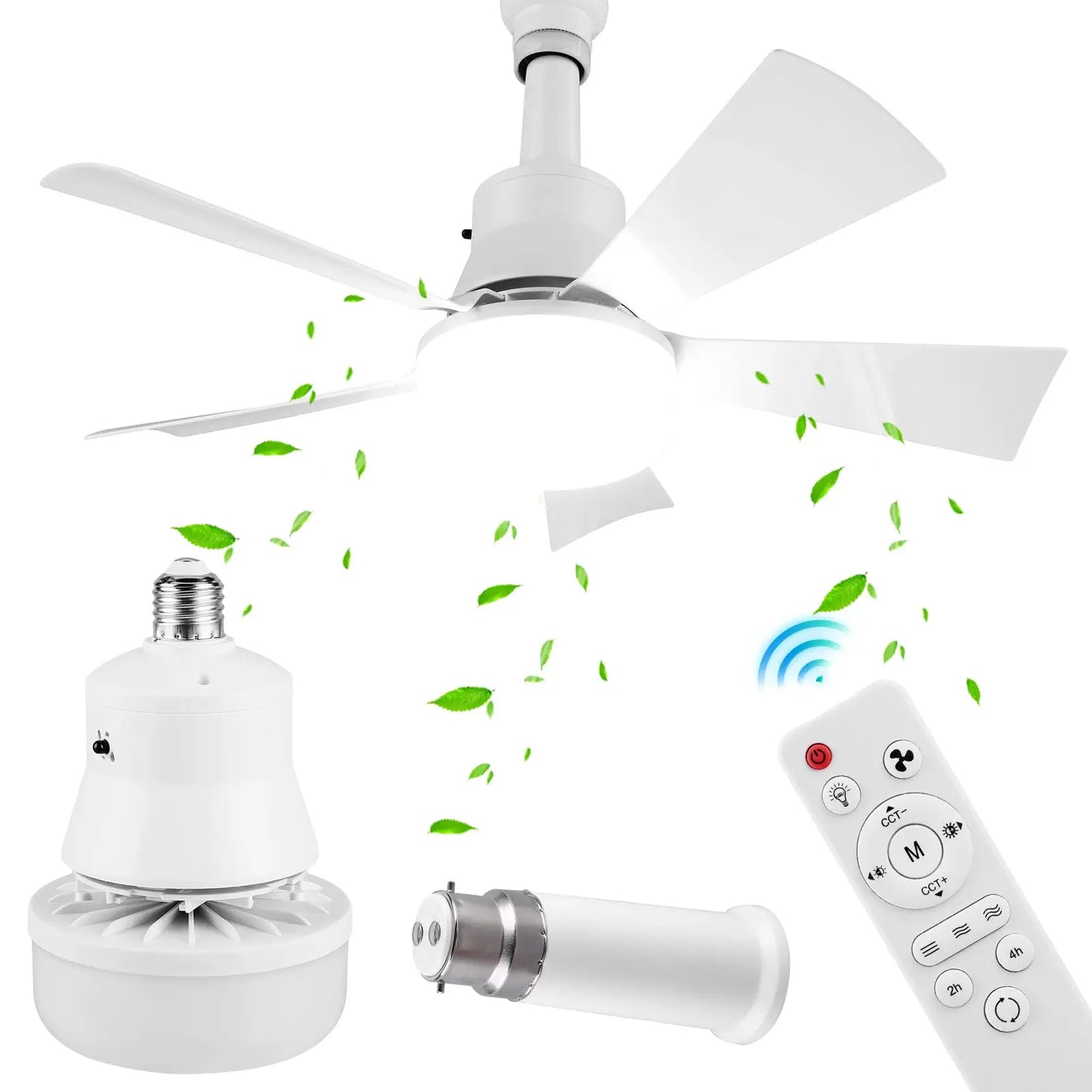 Ceiling Fan With Light | Remote Control | Dimmable LED Light | Living Room