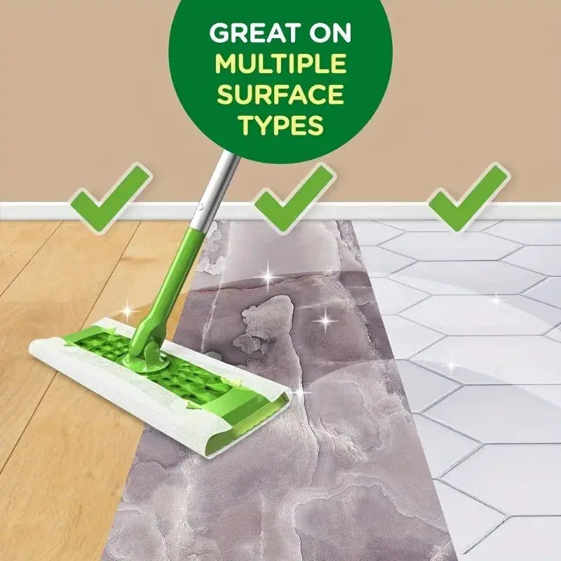 30pcs Multi-Surface Microfiber Disposable Mop Cloths | Wet & Dry Use from PriceLows™