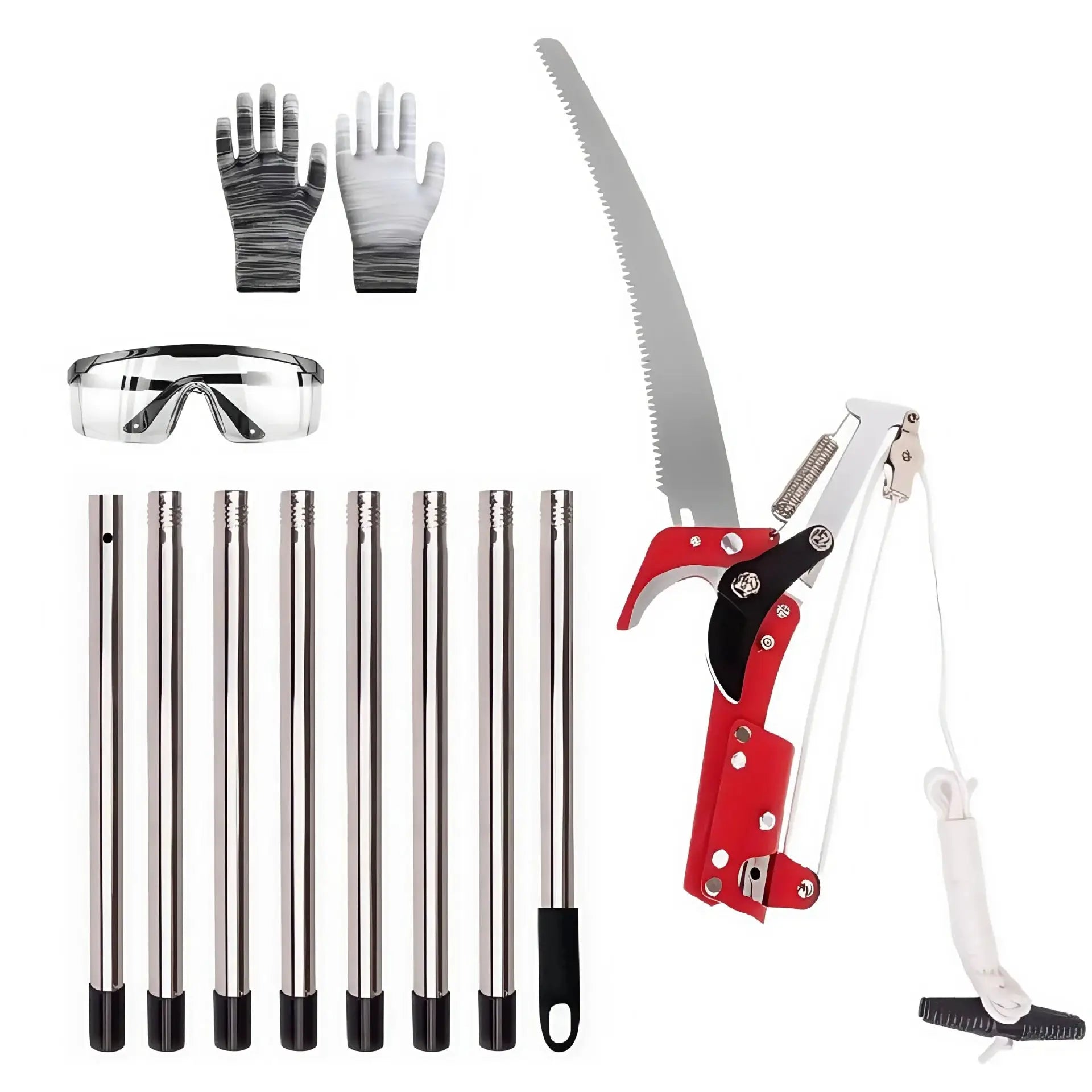 Extendable Tree Pruner Saw High-Altitude Branches Trimmer Pruning Shears Harvester Clipper for Plant Twig Vine for Plant Garden from PriceLows™