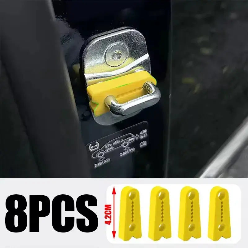 Car Door Shock Absorber Pad | Silicone | 4.2x1.5cm | Yellow Black Red