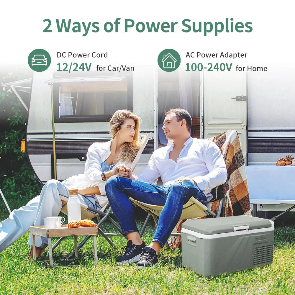 Alpicool QX 25L 30L 40L Car Refrigerator 12/24V DC 100-240V AC Fridge Freezer Dual Zone Portable Compressor Cooler for Camping from PriceLows™