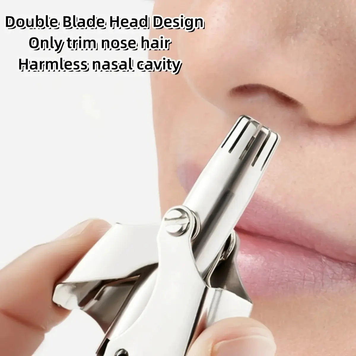 LISI Nose Hair Trimmer for Men Stainless Steel Manual Shaver Suitable for Nose Hair Razor Washable Portable Ear Hair Trimmer from PriceLows™