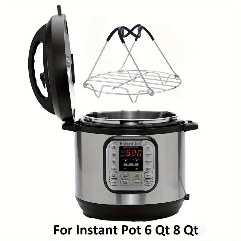 Steamer Rack Trivet | Heat Resistant | Instant Pot Compatible | Quart