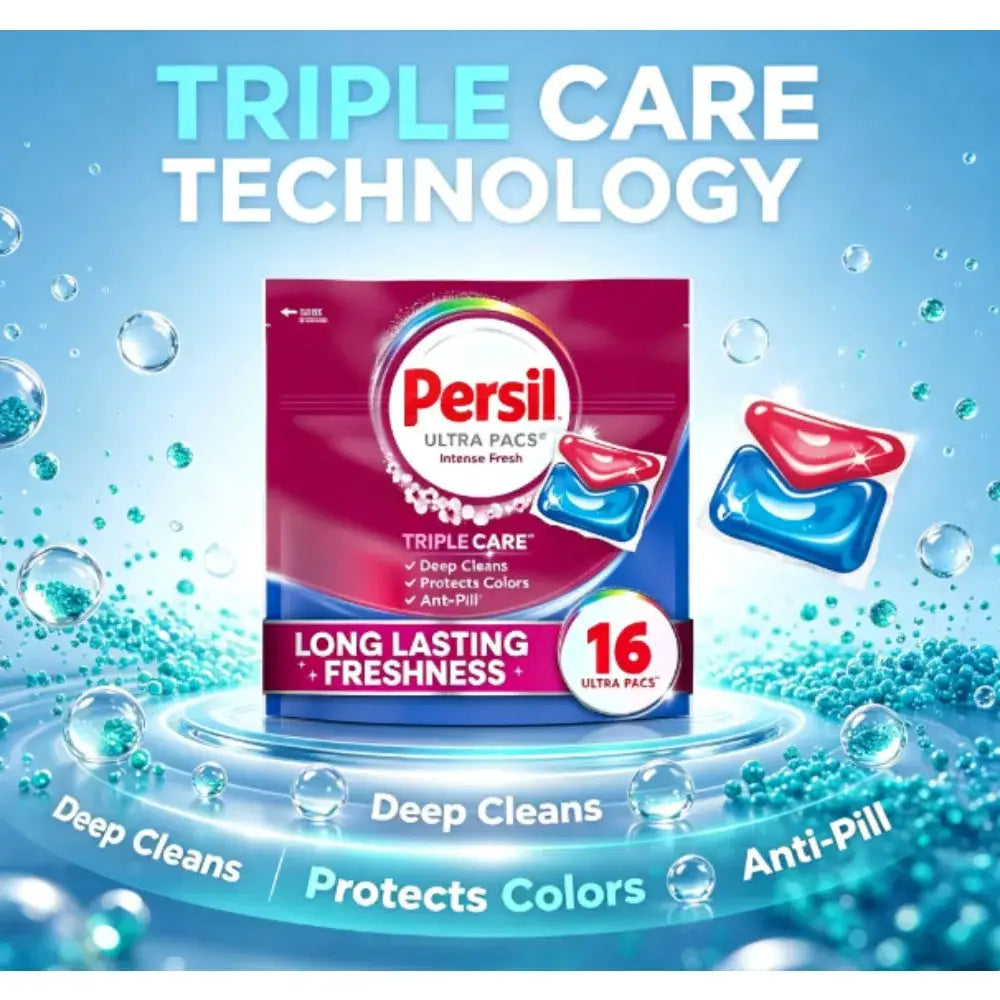 Laundry Detergent Pods | Persil Deep Clean | HE Compatible | 16 Count